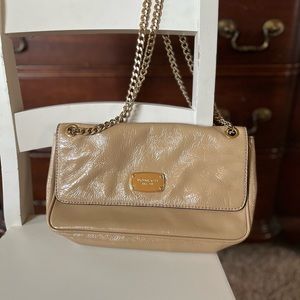 Michael Kors Nude/Tan Patent Leather Purse